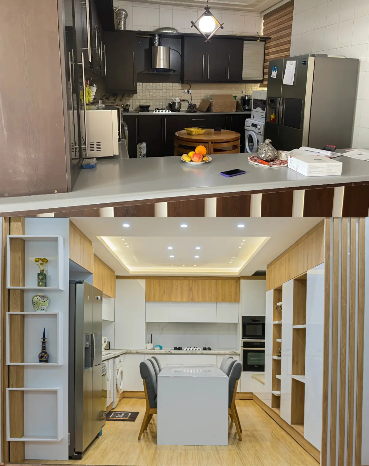 بازسازی حرفهای کابینت با هایگلاس