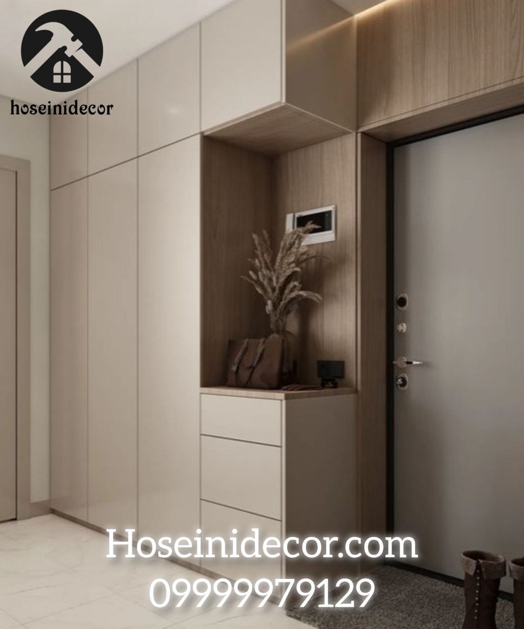 ست کمد ورودی و جاکفشی مدرن مدل پاریس