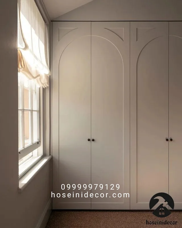 کمد دیواری نئوکلاسیک مدل هلالی