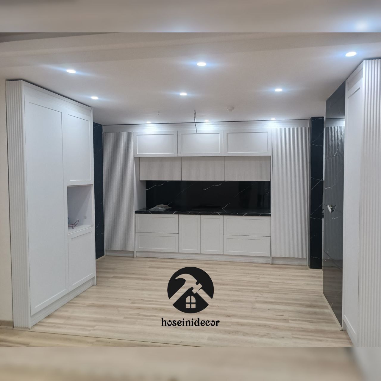 کابینت نئوکلاسیک سفید مدل نیلا